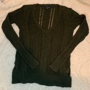 Foresr Green Knit American Eagle Sweater Size XS
